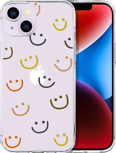 Miniatura 69 de Compatible con iPhone 14, funda transparente y bonita para mujeres y niñas, diseño floral, diseño floral femenino, funda para teléfono 14