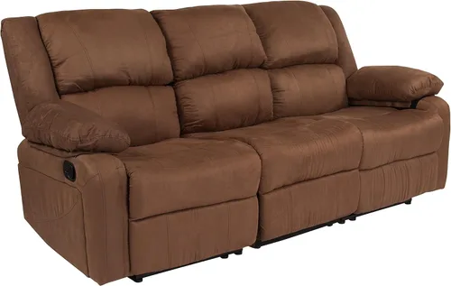 Miniatura 14 de Flash Furniture - Sofá unipersonal reclinable, Microfibra, Microfibra café chocolate.
