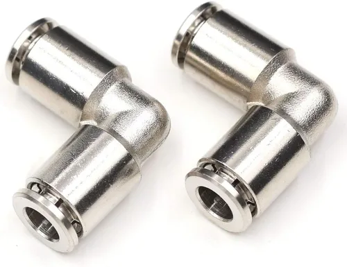 Codo de unión de 3/8 pulgadas, accesorios de conexión rápida para tubos de acero inoxidable, conectores de empuje, CEKER 3/8" x 3/8" OD accesorios