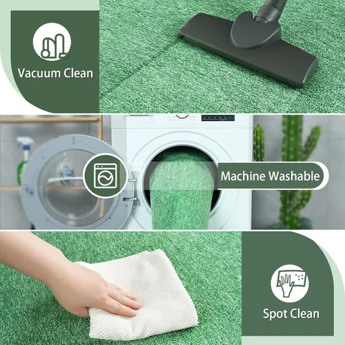 Miniatura 5 de Alfombra de pasillo lavable AROGAN de 2x8 para pasillo, alfombras largas con suave espuma viscoelástica para dormitorio, alfombras antideslizantes