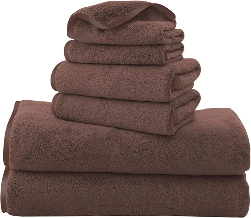 Miniatura 19 de TENSTARS Toallas de baño de seda con dobladillo para baño en liquidación - 27 x 55 pulgadas, ligeras, finas y de secado rápido, toalla absorbente