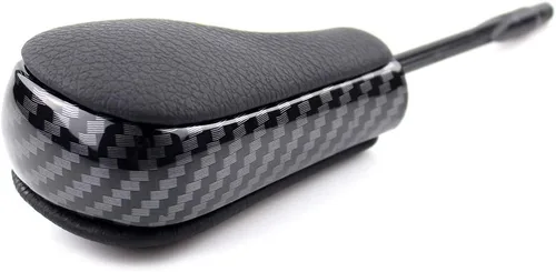 Miniatura 6 de Pomo de palanca de cambios de cuero automático para BMW E36 (1997-1999) E38 E39 E46 Z4 Z3 E53 X5 X3 E60 (negro)