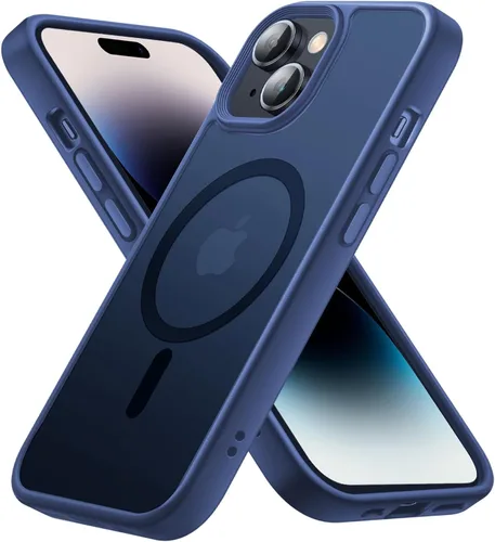 Miniatura 92 de Funda magnética diseñada para iPhone 11 Pro Max, [probada en caídas de grado militar] [compatible con MagSafe] Funda protectora delgada translúcida