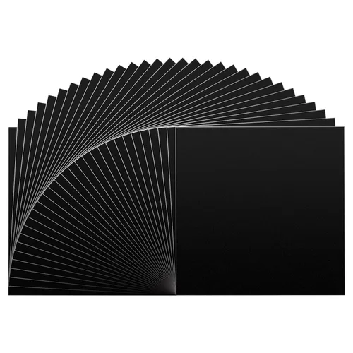 Miniatura 12 de Vinilo permanente negro mate, rollo de vinilo adhesivo permanente de 12 pulgadas x 50 pies para todas las máquinas de corte, letreros, troqueladoras