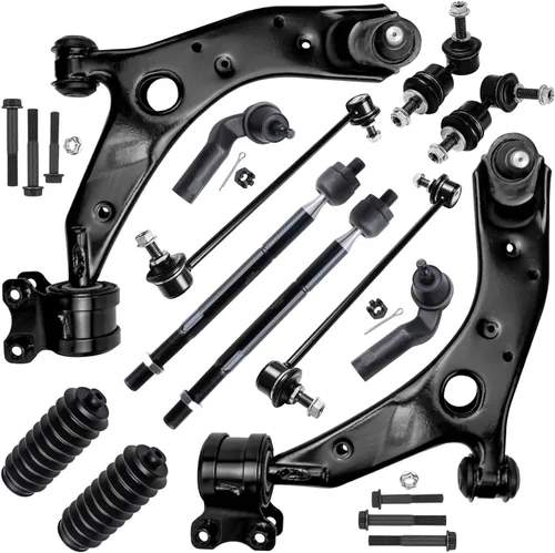 Miniatura 32 de Detroit Axle - Kit de extremo delantero para Ford 1998-2001 Explorer Mercury Mountaineer, 4 barras estabilizadoras delanteras y traseras, 2 brazos
