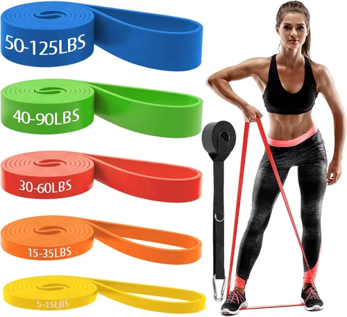 Miniatura 7 de Resistance Bands for Working Out, Pull Up Assist Bands Set, Workout for Women and Men, Exercise Bands,Training, Plasticity, Physical Therapy at