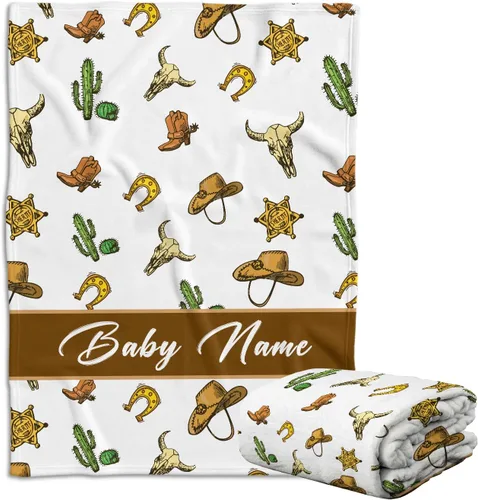 Miniatura 12 de Mantas con estampado de vaca, mantas occidentales para bebés, mantas de bebé vaquero, mantas de bebé personalizadas para niñas y niños, Cosas