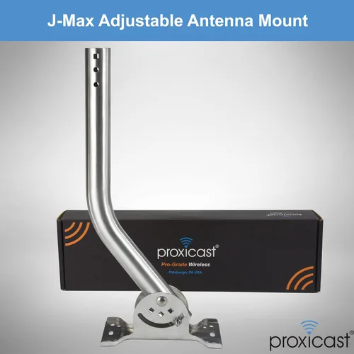 Miniatura 2 de Proxicast Pro-Grade J-Max - Soporte de antena de aluminio 100% sólido a prueba de óxido, soporte universal de pivote/bloqueo ajustable