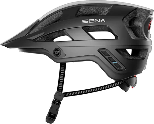Miniatura 8 de Cascos de bicicleta de montaña Sena M1 / M1 EVO con intercomunicador Bluetooth y de malla de comunicaciones inteligentes Negro mate