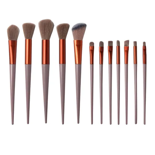 Miniatura 8 de Brochas de maquillaje, juego de brochas de maquillaje, 13 piezas de brochas de maquillaje para base, corrector para cejas, sombras de ojos, polvo