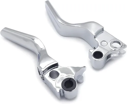 Miniatura 6 de Palancas de embrague de freno cortas cromadas compatibles con H-D 96-03 XL/96-07 Dyna Touring FLHR