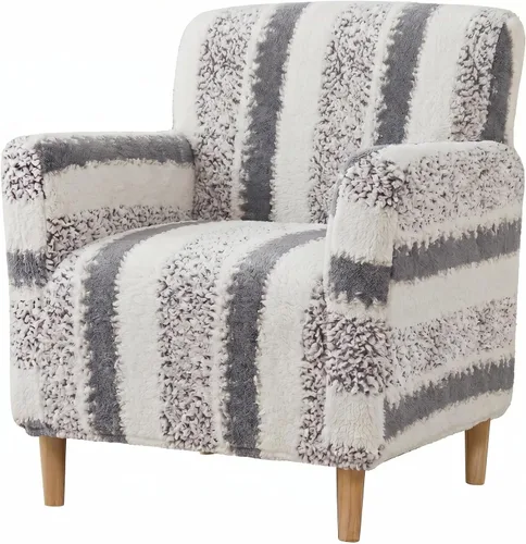 Miniatura 14 de LiveGo - Funda elástica para sillón de mediados de siglo moderno de 1 pieza, fundas de acento de jacquard para silla con brazos, fundas impermeables