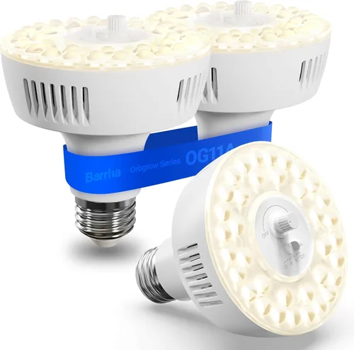 Miniatura 23 de Barrina Orbgrow OG11A - Bombillas de cultivo para plantas de interior, atenuación y sincronización integradas, 4000K 11W (equivalente a 100 W)