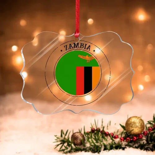 Miniatura 10 de Bandera de Andorra, adorno colgante de Navidad, bandera nacional, decoraciones de Navidad, adornos acrílicos, colgante para árbol de Navidad