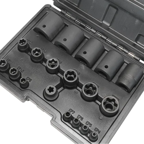 Juego de llaves de vaso Torx Plus externas de 6 puntos EP Socket EP4, EP5, EP6, EP7, EP8, EP10, EP11, EP12, EP14, EP16, EP18, EP20, EP22, EP24,