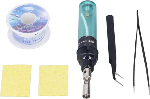 Miniatura 7 de Kit de soldador de gas Juego de pistola de hierro de soldadura Set de soldadura de butano inalámbrico de temperatura ajustable