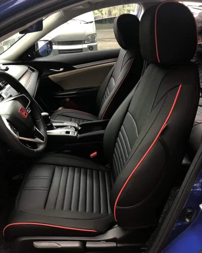 EKR Civic Fundas de asiento personalizadas para Honda Civic Sedan 2016 2017 2018 2019 2020 2021 EX, EX-L, EX-T, Touring, Fundas de asiento de