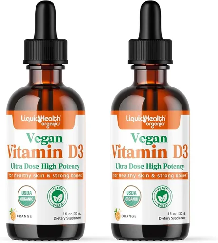 Miniatura 7 de LIQUIDHEALTH Vitamina D3 4000 UI, gotas líquidas orgánicas de vitamina D USDA para adultos y niños, vitamina D vegana para apoyo del sistema