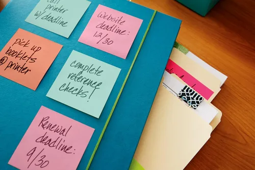 Miniatura 10 de Post-it Notas emergentes, 5 blocs de notas adhesivas, 3 x 3 pulgadas, suministros escolares, productos de oficina, notas adhesivas de acordeón