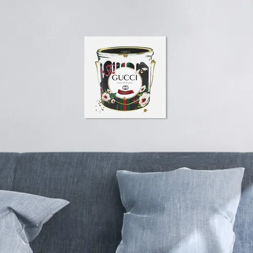 Miniatura 5 de The Oliver Gal Artist Co. Lienzo decorativo para pared con texto en inglés «Velvet Marmont Paint Can» (29768_12x12_CANV_XHD)