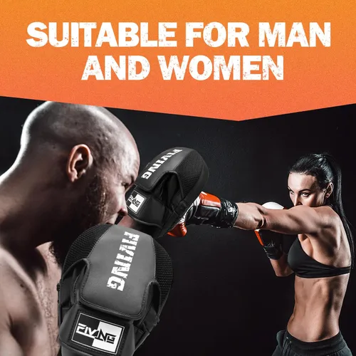 Miniatura 6 de Almohadillas de boxeo para hombres, mujeres y niños, manoplas de cuero para artes marciales, entrenamiento de boxeo, manoplas curvadas para karate