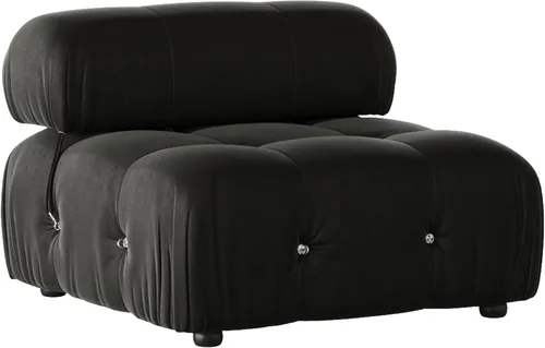 Miniatura 32 de WJShome Sofá modular modular de 103.95 pulgadas, sofá convertible de terciopelo de 3 plazas minimalista para sala de estar, sofá moderno y grande