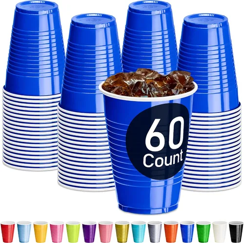 Miniatura 13 de DecorRack - Vasos desechables y reutilizables de 12 onzas para fiestas de cumpleaños, despedidas de soltera, campamentos, eventos en interiores y al