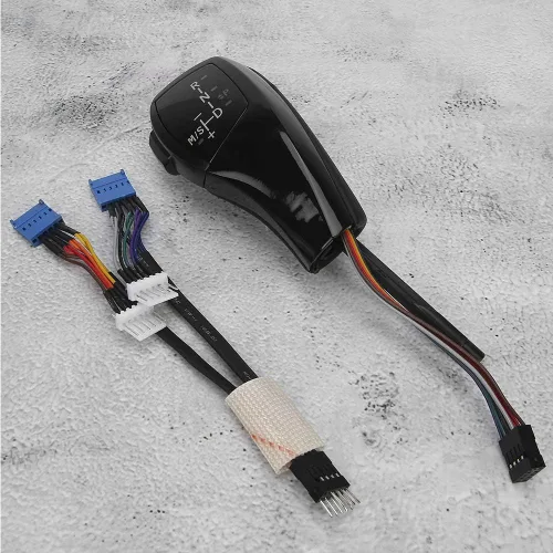 Miniatura 6 de Akozon Pomo de palanca de cambios F30 LHD LED automático Kit de cambio de cambio de cabeza para E81 E84 E89 E90 E91 E92 E93 (negro azabache)