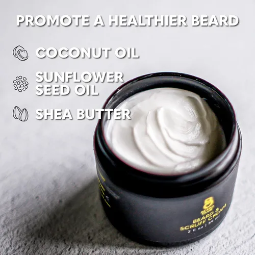 Miniatura 2 de The Beard Club Crema para Barba de Biotina - Mantequilla de Karité Hidratante y Humectante para un Vello Facial y Piel Más Saludables