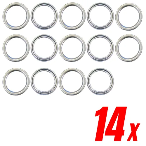 Miniatura 2 de 201525-4167A 14x Arandelas aplastables de tapón de llenado y drenaje diferencial delantero y trasero - Compatible con Toyota 4Runner Tacoma FJ