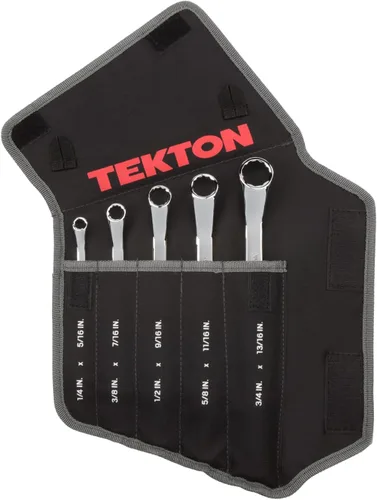Miniatura 18 de TEKTON WBE24411 - Juego de llaves de extremo de caja con soporte de 45 grados, 11 unidades (6-32 mm)