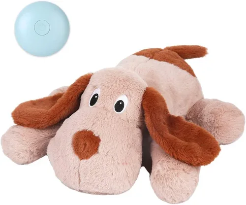 Miniatura 17 de WEOK Juguete de latido del corazón para cachorros, Almohada de acurrucamiento cómoda, Ayuda para aliviar la ansiedad del perro, Juguete de peluche