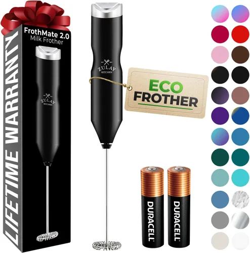 Miniatura 15 de Zulay Kitchen - Batidor eléctrico de mano para café, lattes, capuchinos, matcha y chocolate caliente, mezclador portátil para bebidas, accesorio