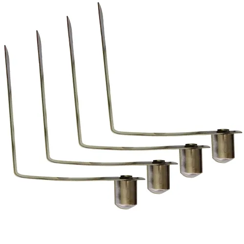 Miniatura 9 de UP100 50 clips de botón sólidos de acero inoxidable de 4 a 0.354 in, resorte a presión para entornos húmedos con requisitos elásticos, toldo