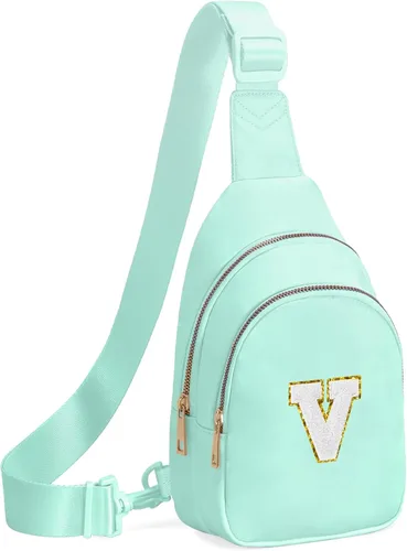 Miniatura 109 de Regalos de cumpleaños Viverte para niñas de 7, 8, 9, 10, 11, 12, 13 años, pequeño bolso cruzado de hombro con inicial, bolso cruzado de hombro