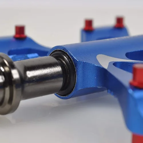 Miniatura 5 de ThinkTop Pedales de bicicleta 3 rodamientos Road Mountain Bike Plataforma Pedales Flat Sealed Lubricar Bearing Axle 9/16 pulgadas para BMX MTB