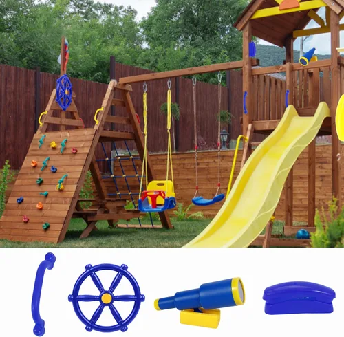 Miniatura 8 de Accesorios de juegos RedSwing para exteriores, juego de equipo de parque infantil para casa de juegos en el patio trasero, accesorios