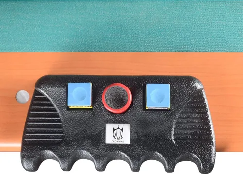 Miniatura 6 de CROWN ME Soporte para Tacos de Billar, Soporte para Tacos de Billar con Peso, Soporte Portátil para Tacos de Billar con Soporte para Tiza, Soporte