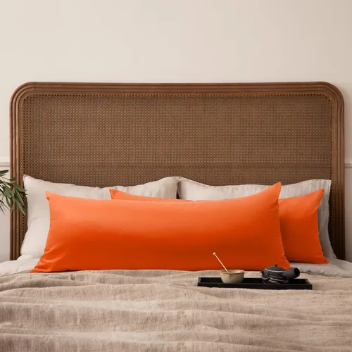 Miniatura 65 de Thmyo - Paquete de 2 fundas de almohada de algodón sólido decorativas cuadradas, fundas de almohada DIY, fundas de almohada en blanco