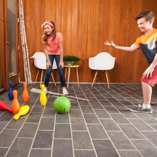 Miniatura 8 de Champion Sports - Juego de bolos de espuma ponderada, solo pasadores
