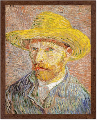 Miniatura 14 de Poster Master Póster clásico de Van Gogh, impresión impresionista vintage, regalo para artista, pintor, autorretrato, sombrero de paja, dibujo