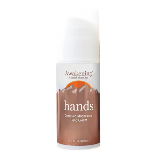 Awakening Hands - Crema de manos de magnesio del Mar Muerto (3.38 oz / 3.4 fl oz)