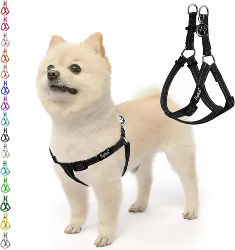 Miniatura 51 de PUPTECK arnés para perro para no jalar, reflejante, ajustable, básico, de nailon, chaleco para cachorro, para caminar al aire libre con etiqueta