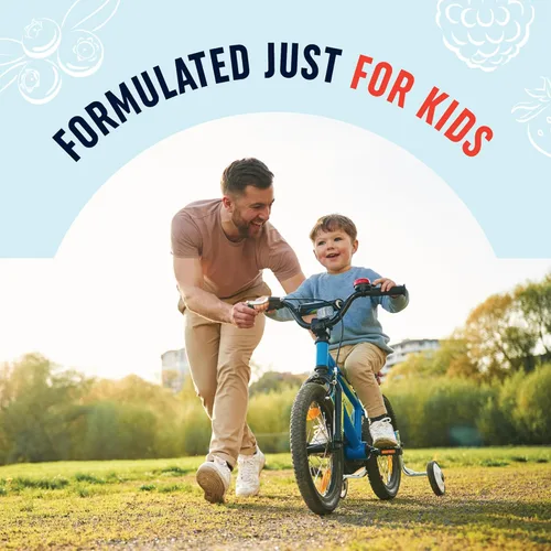 Miniatura 6 de Gomitas probióticas para niños 2 mil millones de probióticos + 100 mg de fibra prebiótica para el apoyo inmunológico y la digestión Bajo