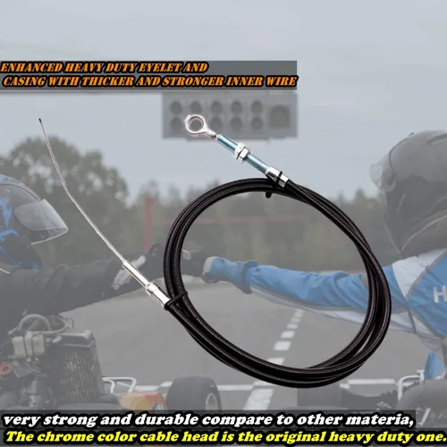 Miniatura 2 de Go Kart - Cable del acelerador Go Cart para Manco 8252-1390 ASW Go Kart Parts - Cable interior de 71 pulgadas de largo