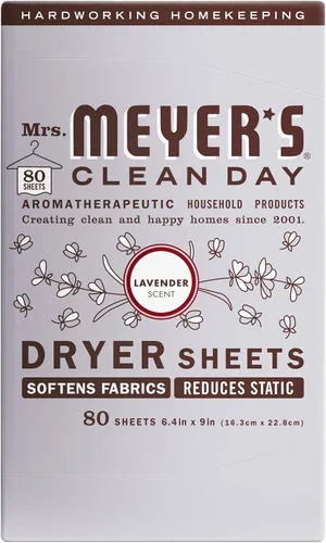 Miniatura 13 de MRS. MEYER'S CLEAN DAY - Hojas para secadora, suavizante de telas, reduce la estática, infundida con aceites esenciales, madera de abedul, 80