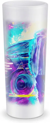 Hsei 1 Pc Sublimation Frosted Shot Glasses 3 oz Shot Glasses Sublimation Blanks Personalized Glass Cups with Heavy Base for Wine Beer Vodka Whiskey