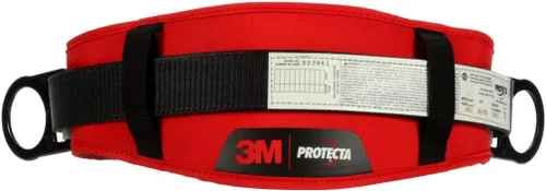 Protecta PRO, 1091014 Correa para el cuerpo con almohadilla para cadera, 2 anillos en D, Medianos/Grandes, negro