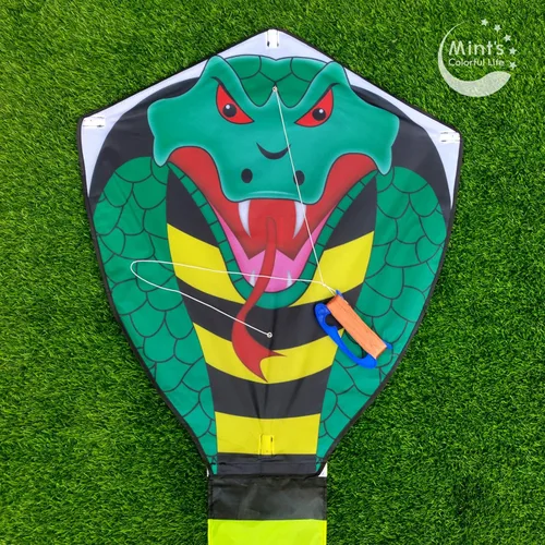 Miniatura 5 de Cometa grande de cobra para adultos y niños con cola súper larga, extra fácil de volar, las mejores cometas enormes para la playa, fiesta, campo