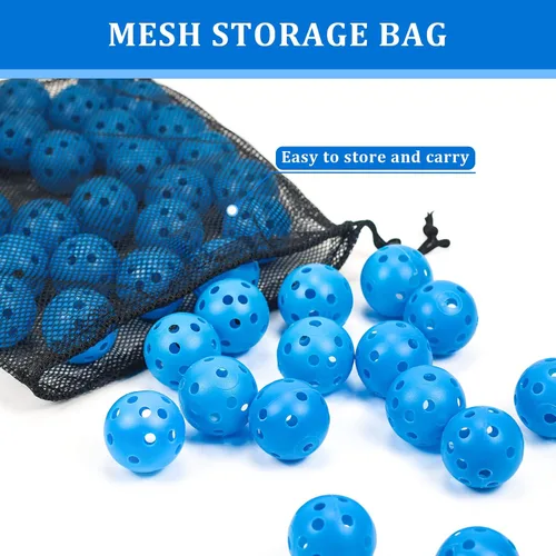 Miniatura 4 de Pelotas de golf de plástico para práctica de vuelo limitado, pelota de entrenamiento de golf hueca para práctica de swing, pelotas de golf